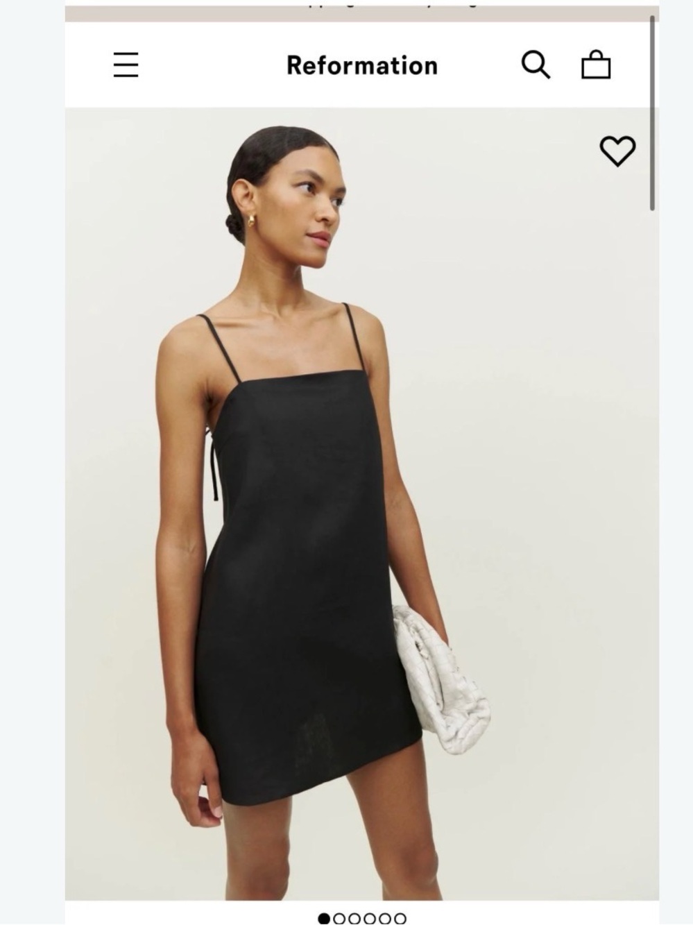 Reformation Aubree Linen Dress